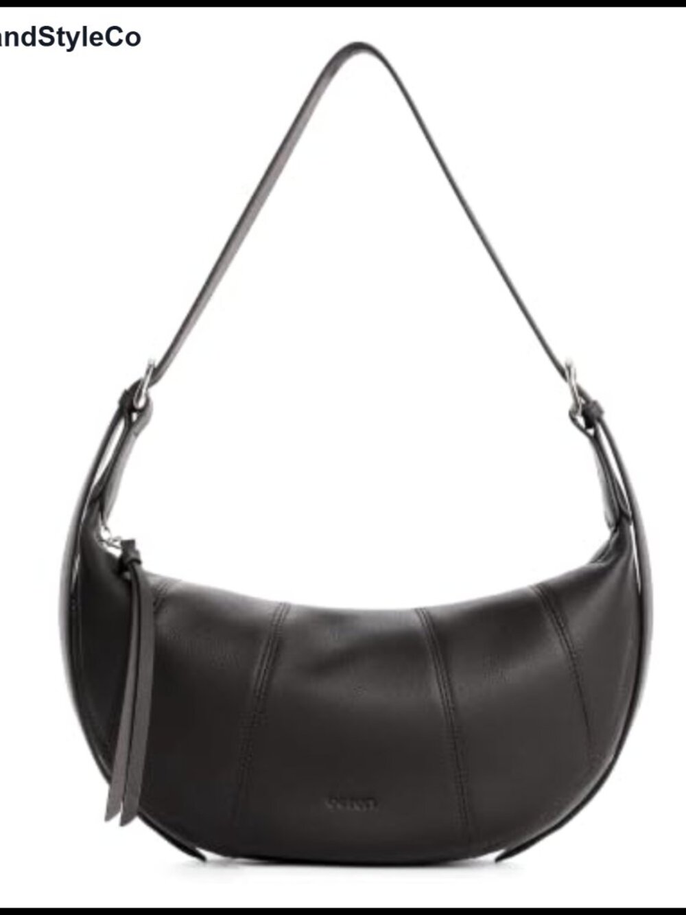 Genuine Leather Crossbody Sling Bag RFID Blocking Crescent Purse - Picture 1 of 6